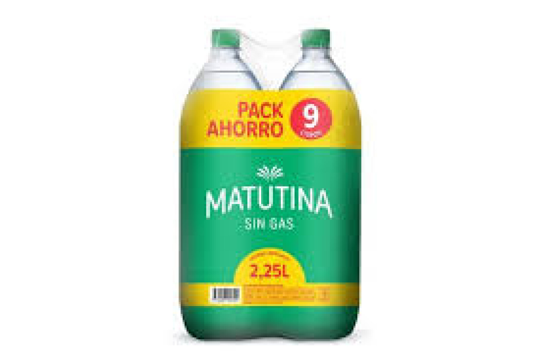 Agua matutina pack 9 litros SIN GAS 