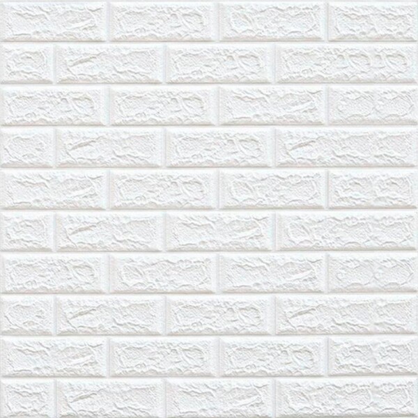 REVESTIMIENTO AUTO ADHESIVO 3D 70 X 77 CM X 3 MM - LADRILLO BLANCO REVESTIMIENTO AUTO ADHESIVO 3D 70 X 77 CM X 3 MM - LADRILLO BLANCO