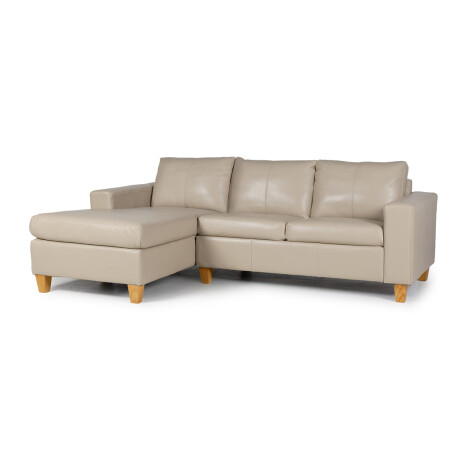 Rinconera Royale - Cuero Básico - Chaise Izquierdo 519 (Beige)