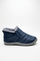 BOTA NYLON FORRADA EN PIEL CON ELASTICO 9522/20 Azul