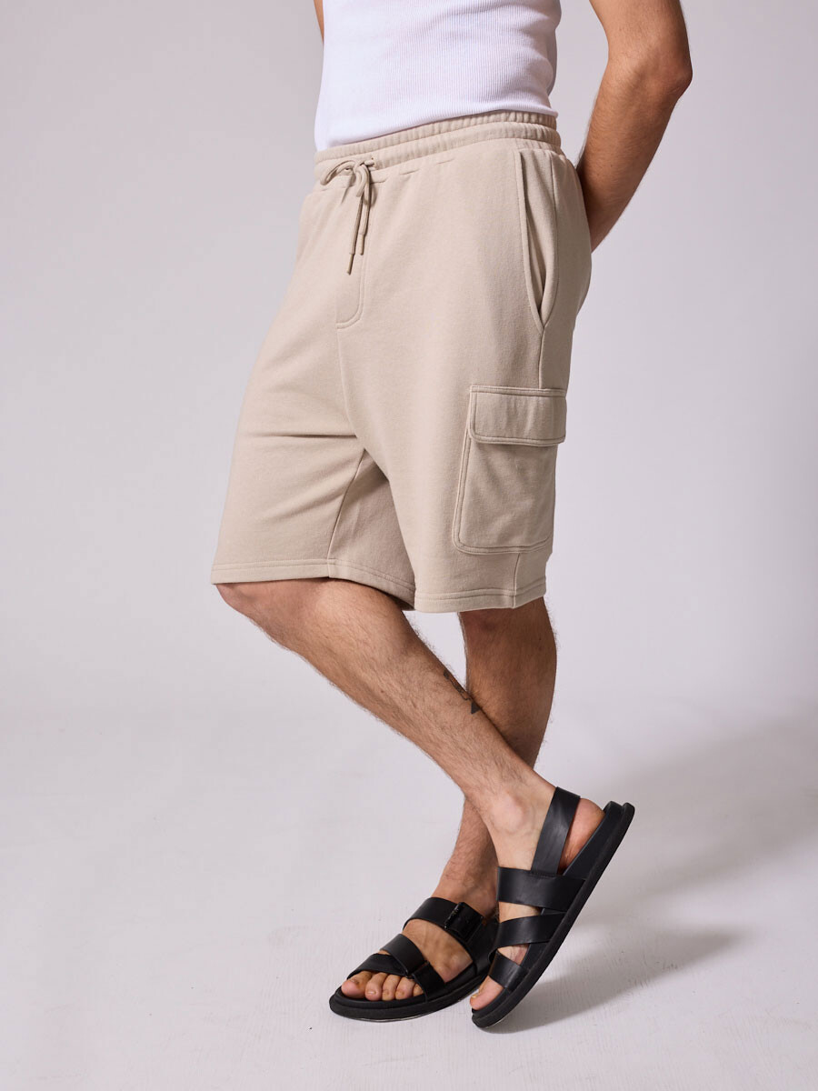 BERMUDA FELPA ELISO DIXIE Beige