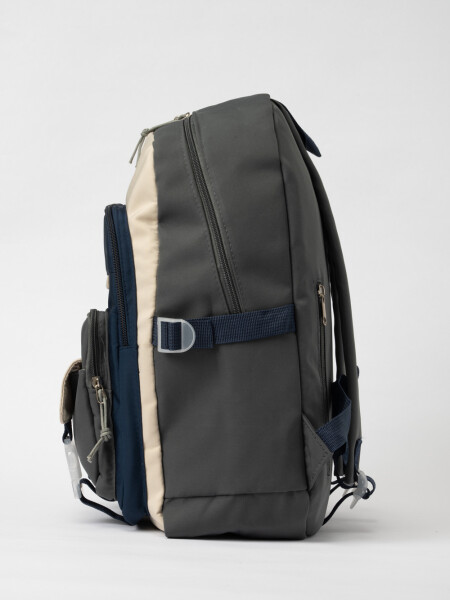 Mochila combinada Gris