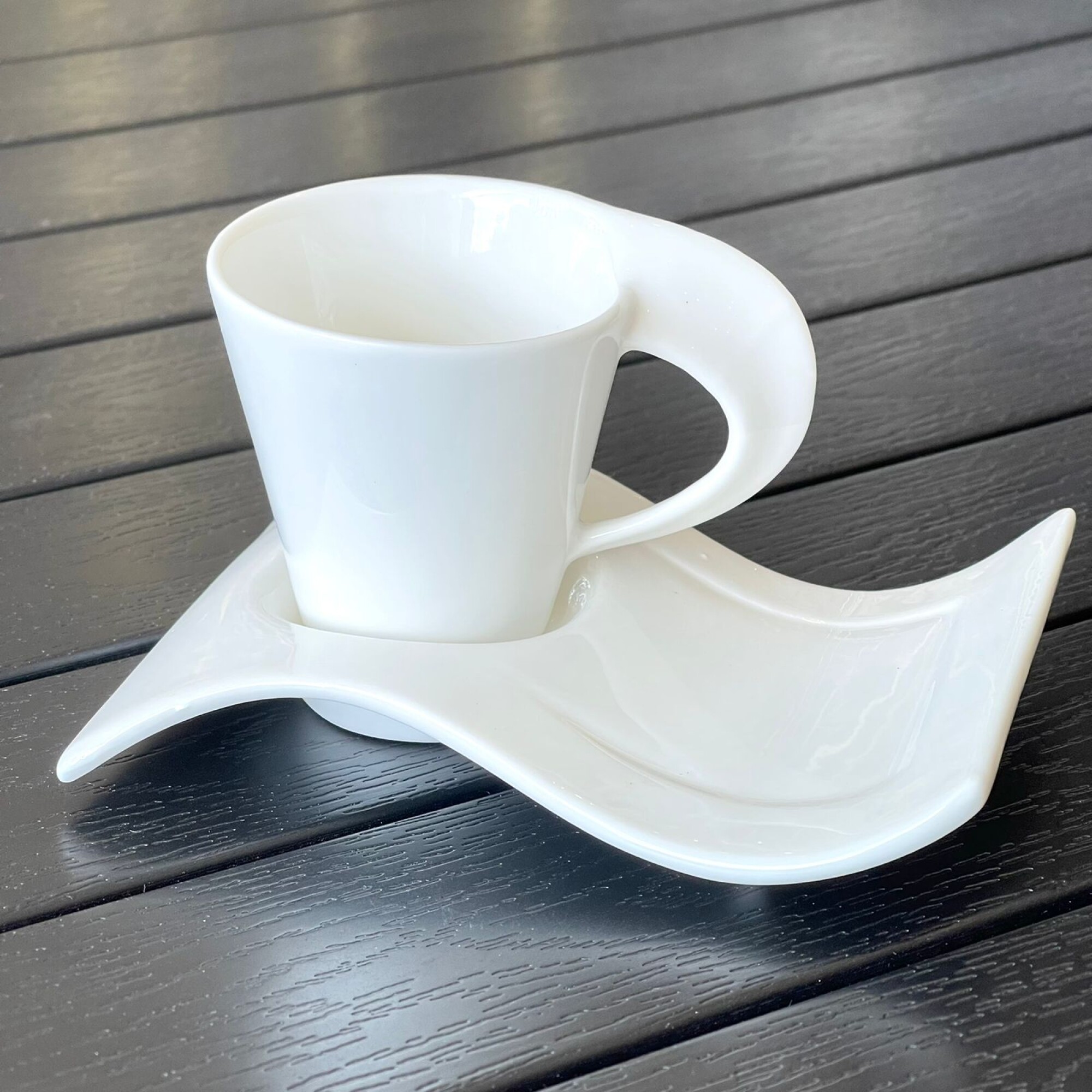 Juego X12 Tazas Té Café Desayuno C/platos Porcelana Blanca