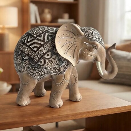 Adorno Elefante Marfil Trompa Abajo Adorno Elefante Marfil Trompa Abajo