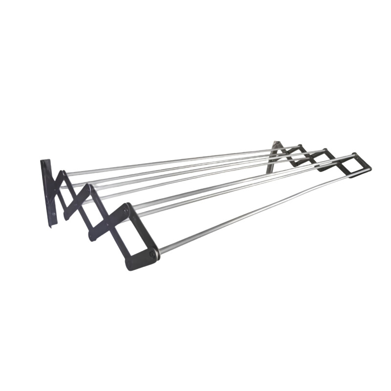 Tendedero plegable pared en aluminio 120 cm GRIS