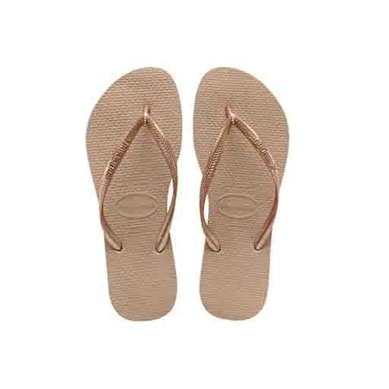 Sandalias de Mujer Havaianas Havaiana SLIM Beige Arena - Dorado