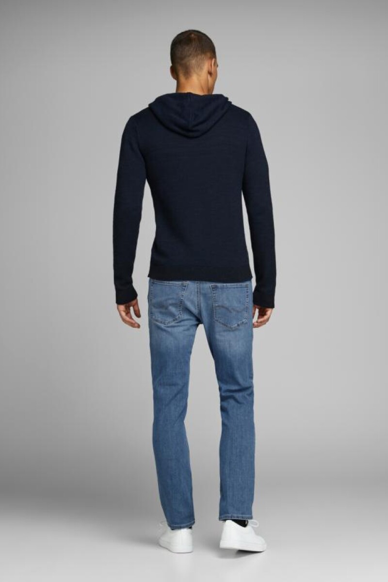 Jeans Slim Fit Con Lavado Conservador Blue Denim