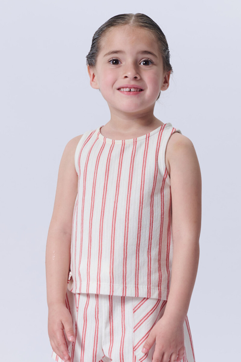Musculosa tejida Roja