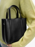 Bolso Tote Con Bandolera S negro