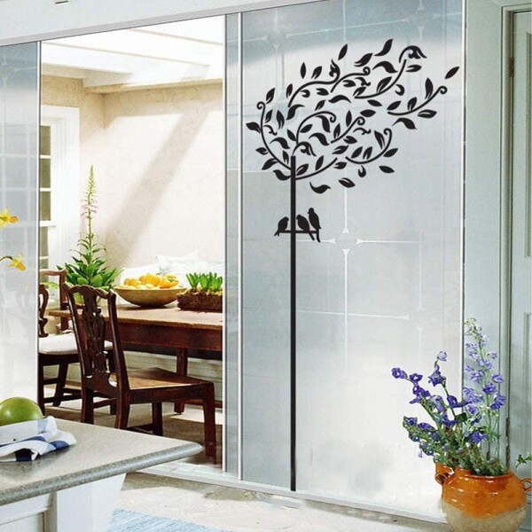 Vinilo Adhesivo Árbol Genealógico Portarretratos Para Pared Variante Arbol Fino