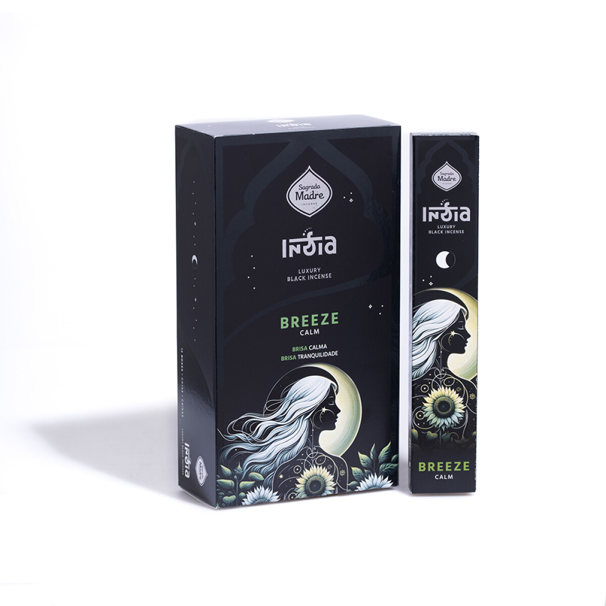 INCIENSO LINEA BLACK CARBÓN SAGRADA MADRE CAJA X12 - Brisa 