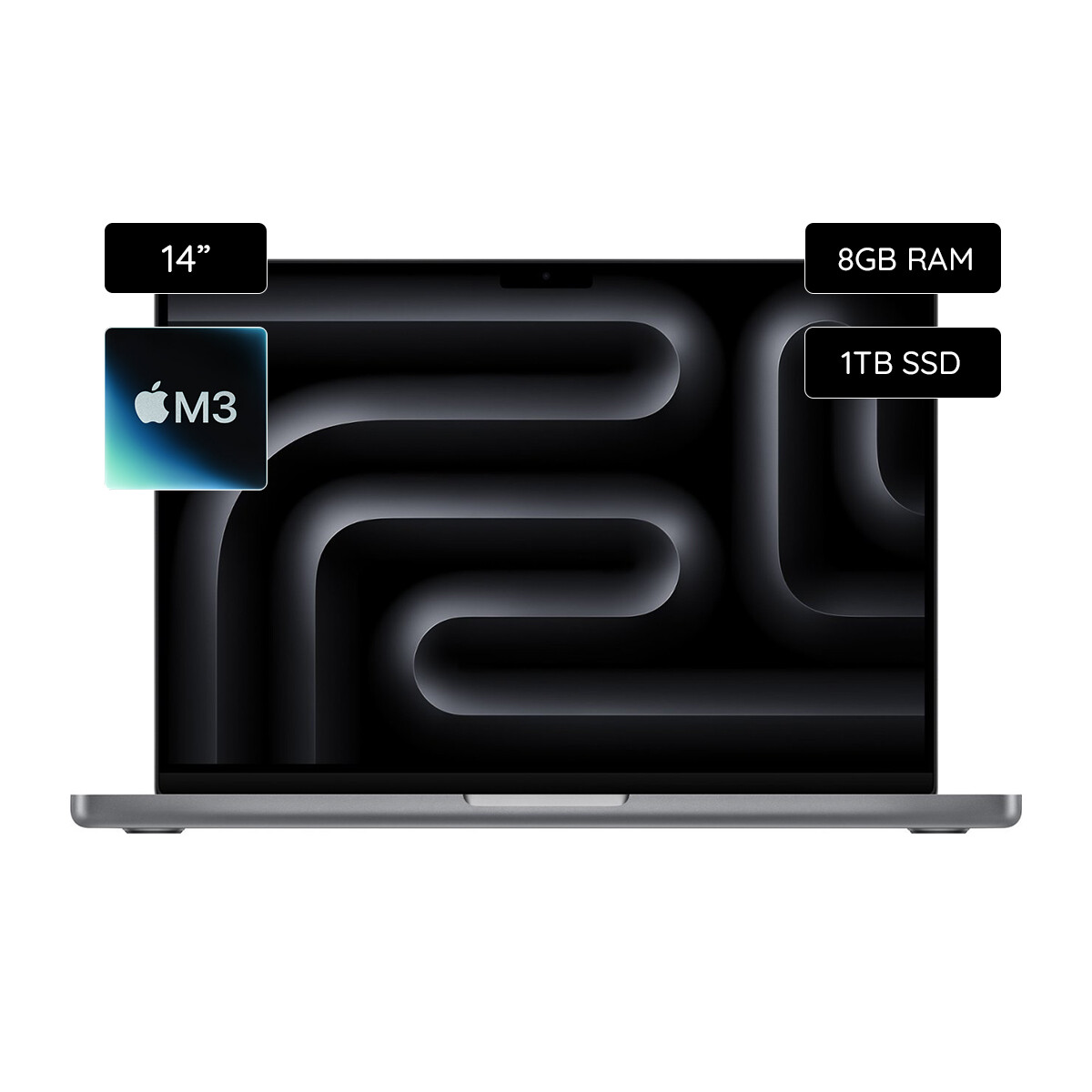 Apple MacBook Pro 14" Chip M3 1TB SSD | 8GB RAM | Inglés - Space gray 