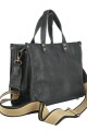 Cartera de mujer cuero 100 % Negro