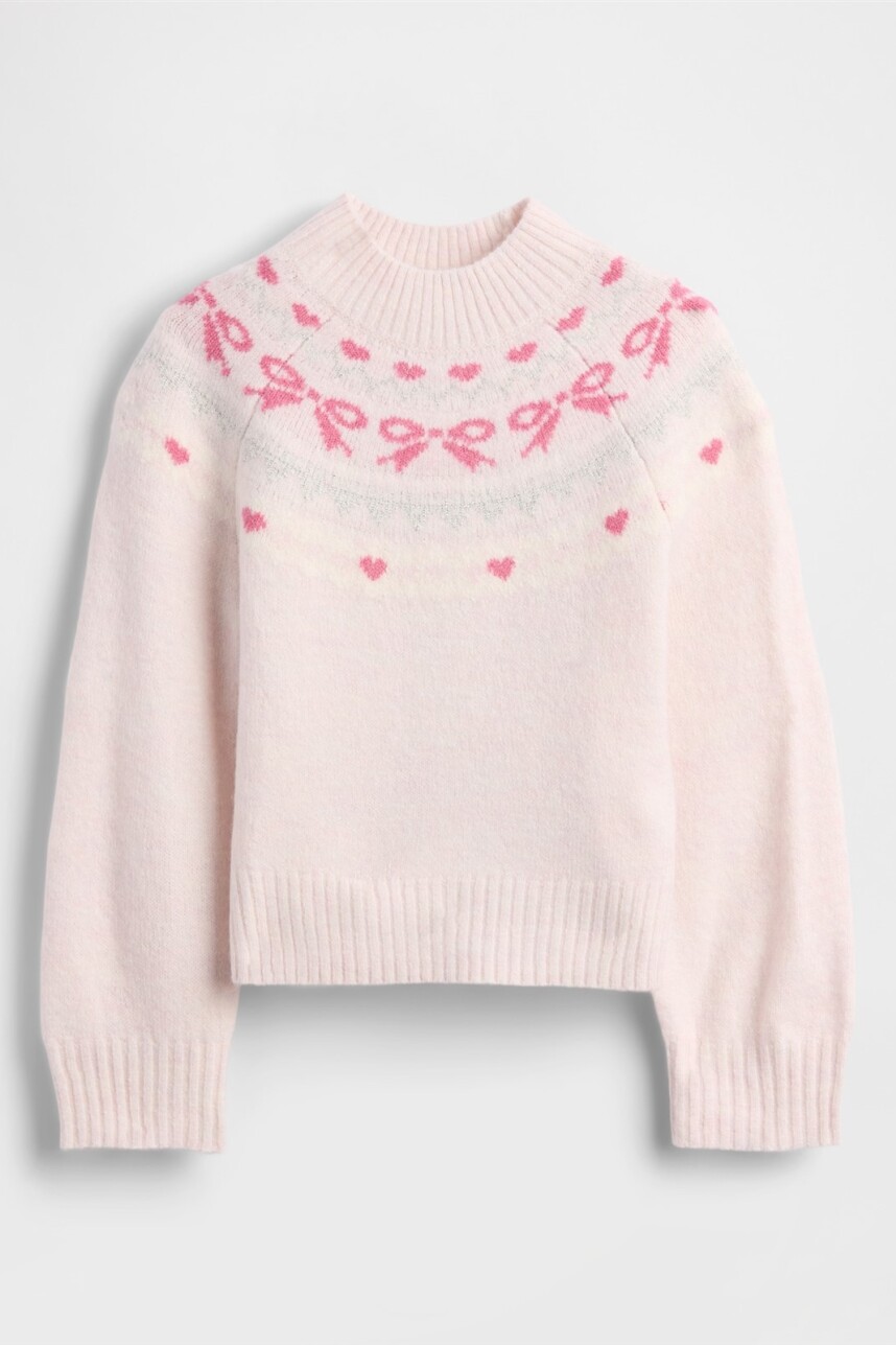 Buzo Polera Fairisle Toddler Niña Pink Dogwood