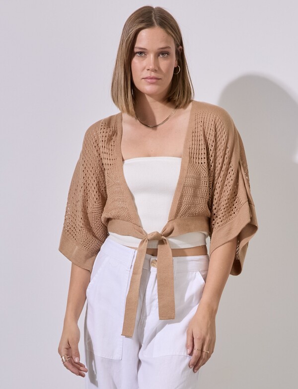 Bolero Calado KHAKI