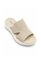 Sandalia zueco Aurora Lycra AU400 Beige