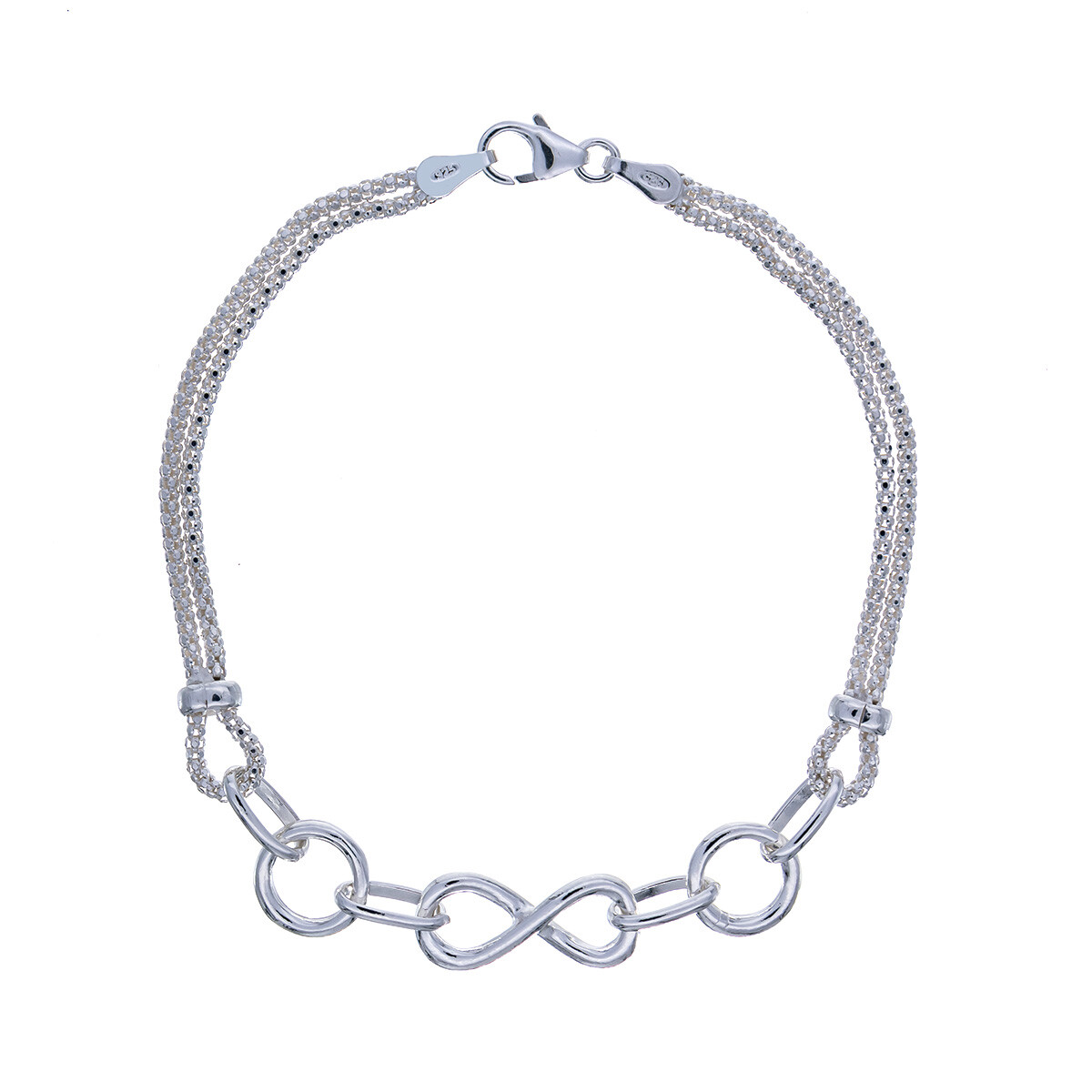 Pulsera de plata 925, INFINITO. 