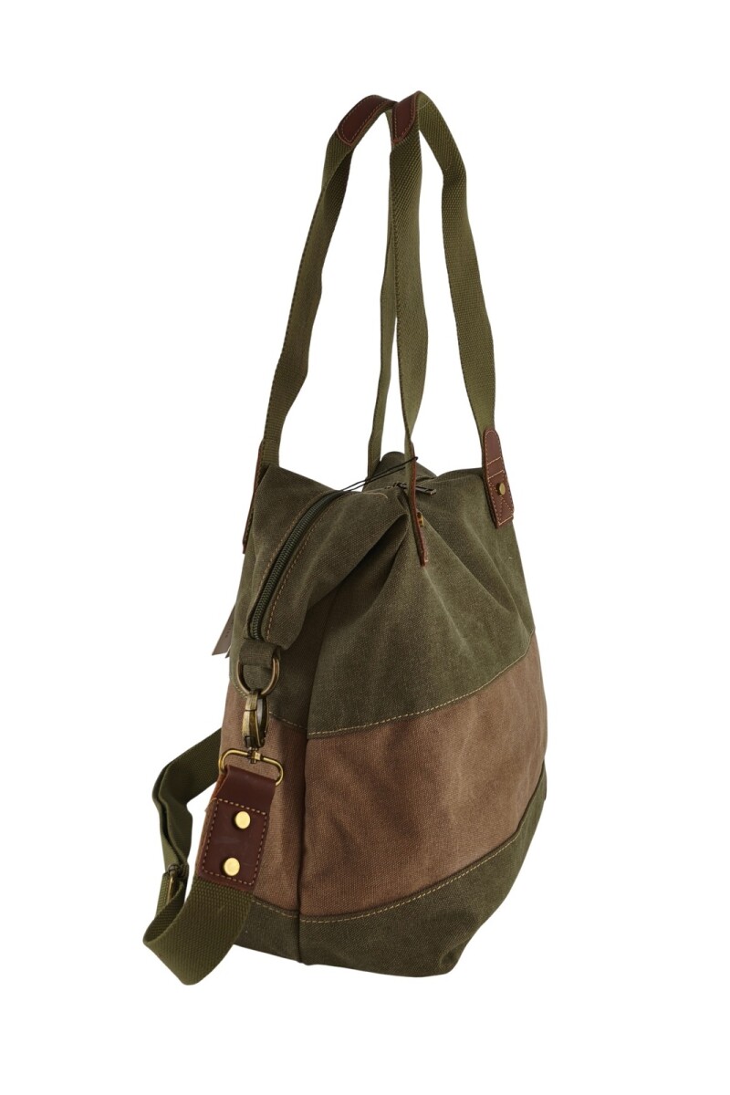Bolso cartera lona Verde