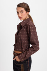 Camisa Corset Marron