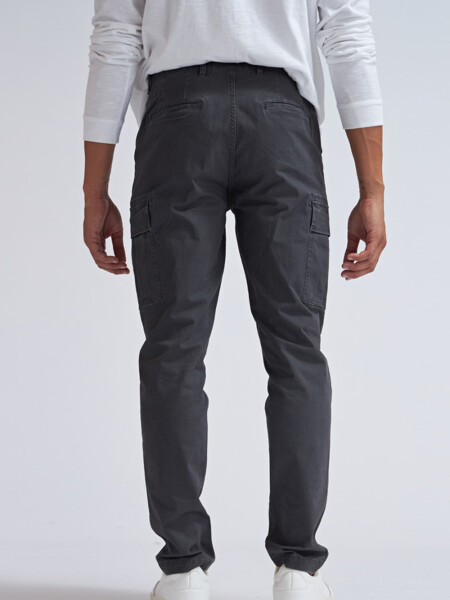 Pantalón cargo clásico Gris Oscuro