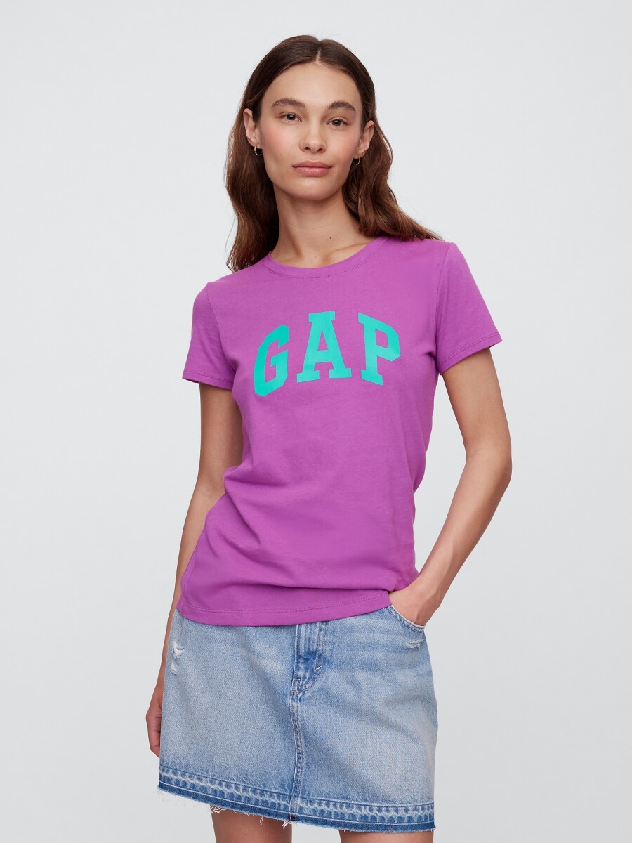 Remera Logo Gap Mujer - Cattelya Orchid 183223 