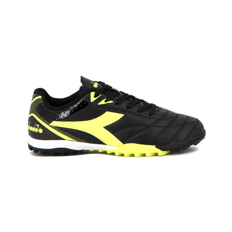 Diadora Futbol Tifosi TF Teen - Negro-Amarillo Fluor Negro-Amarillo Fluo