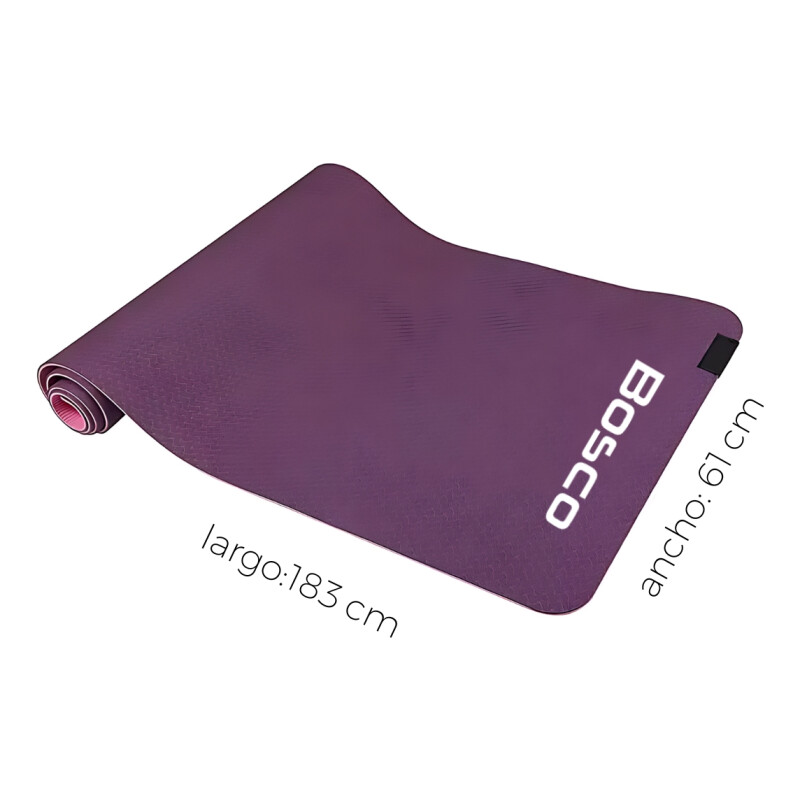 Mat Yoga Colchoneta 6mm Bolso Bosco Correa Violeta