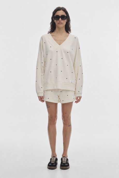 Short Boxer Dots Cream