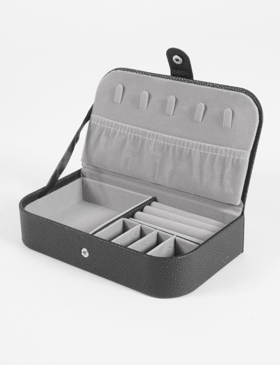 Alhajero organizador granulado rectangular - negro 