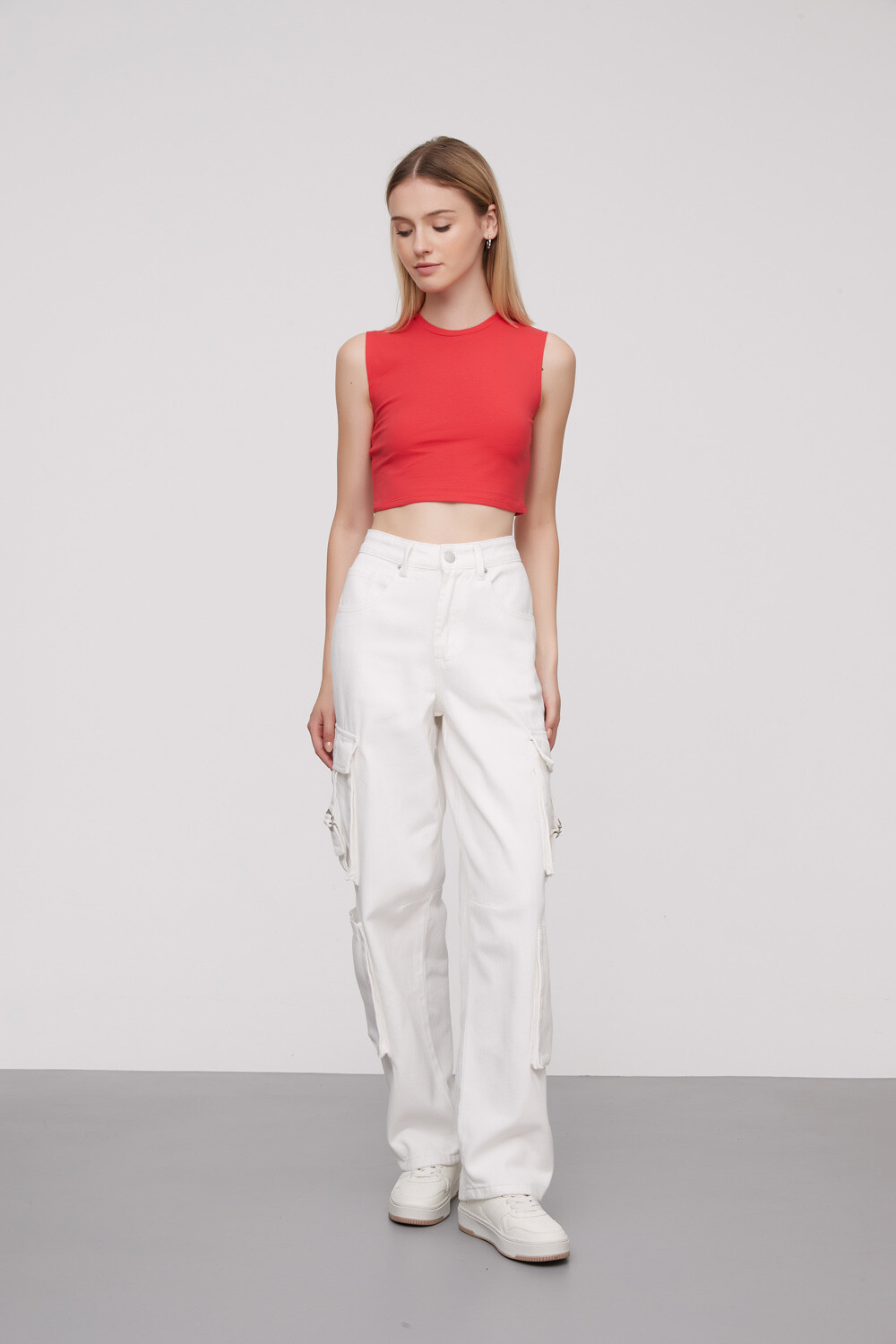 Tops Penikala Rojo Coral