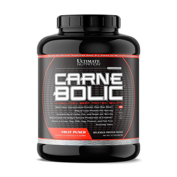 Carnebolic Fruit Punch 3.7 lb | Proteína de Carne Hidrolizada Ultimate Nutrition Carnebolic Fruit Punch 3.7 lb | Proteína de Carne Hidrolizada Ultimate Nutrition