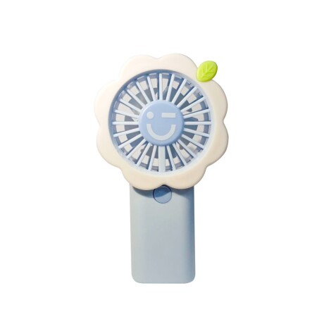 Ventilador floral celeste