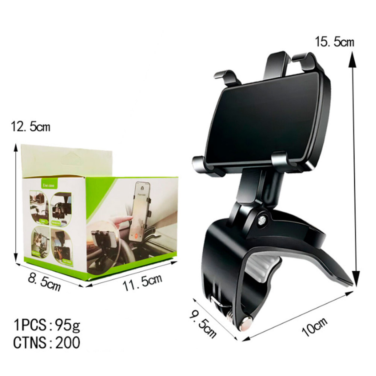 ACCESORIO INTERIOR - SOPORTE TELEFONO CELULAR GIRO 360 BASE CLIP WESTON 