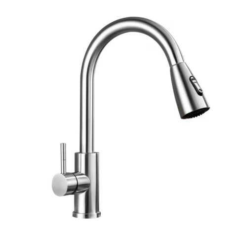 Grifería de Cocina Monocomando de mesada pico extraíble Murdock Satinado Grifería De Cocina Monocomando De Mesada Pico Extraíble Murdock Satinado