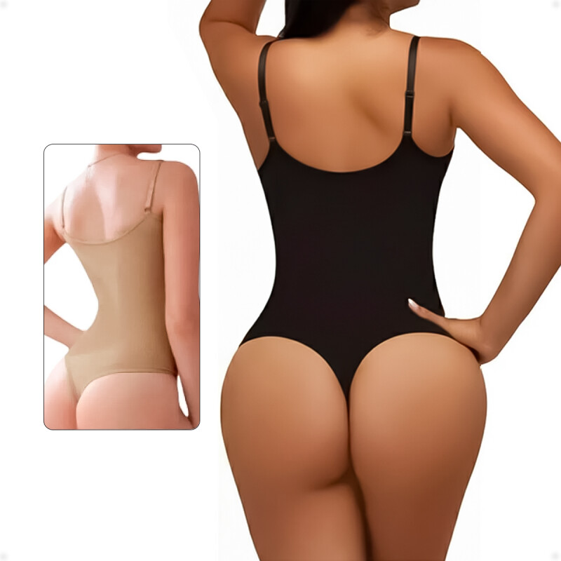 Body Modelador Con Broche En Entrepierna Blanco