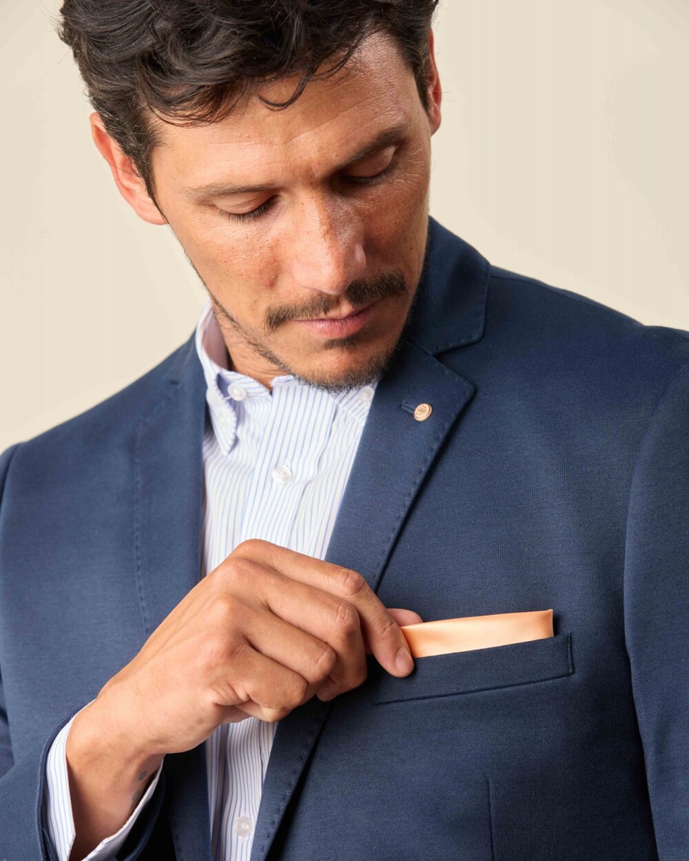 Pañuelo Bolsillo Salmón