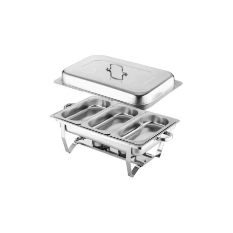 Rechaud con Tapa Móvil de Acero Inoxidable GN 1/1 Rechaud con Tapa Móvil de Acero Inoxidable GN 1/1