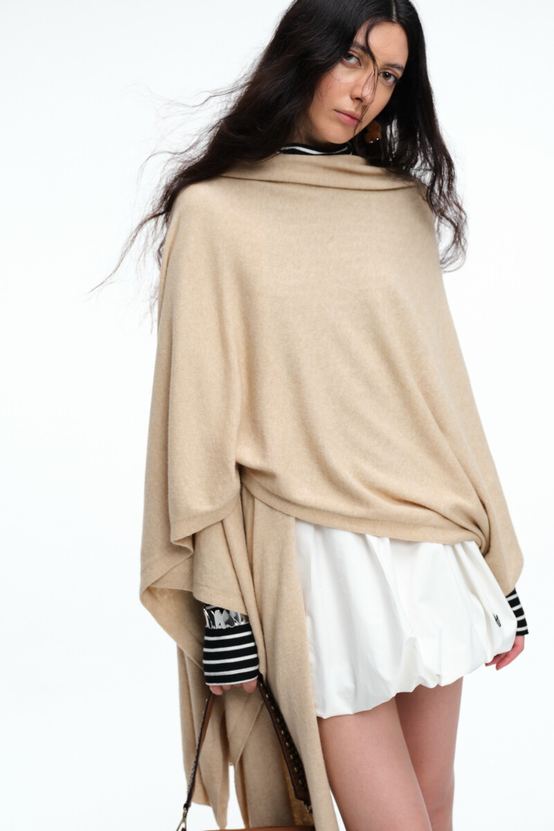 PONCHO Beige
