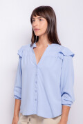 CAMISA BENTON Celeste Pastel