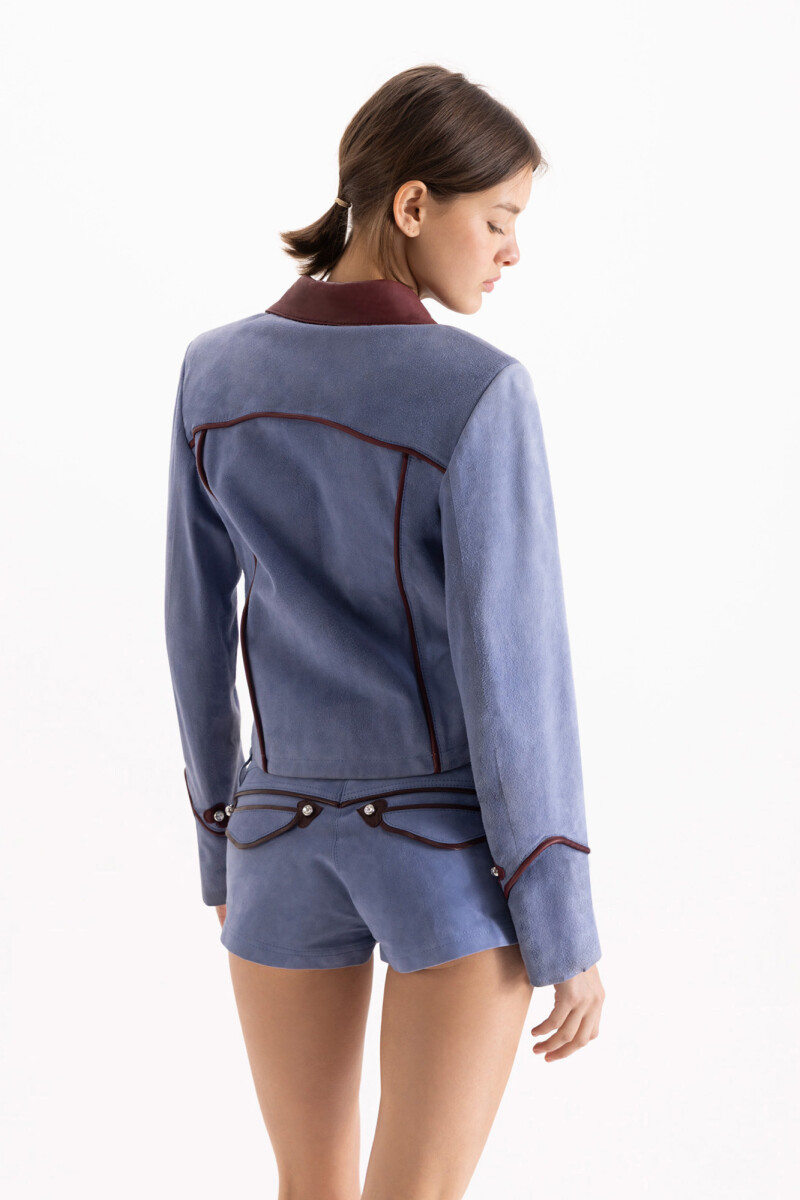 CHAQUETA ROSE Celeste