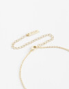 Cadena Corta con Dije Cubic zirconia Collar Con Dije Cubic Bañado En Oro - Dorado