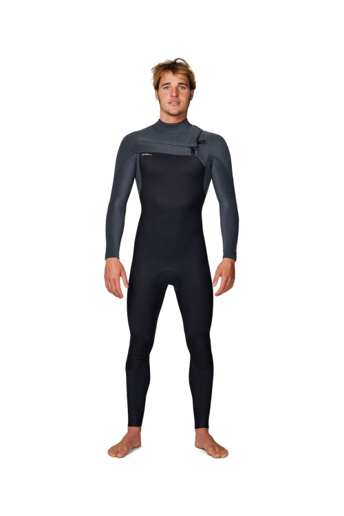 Hyperfreak 4/3+ mm - Chest Zip Full Wetsuit Black Graphite
