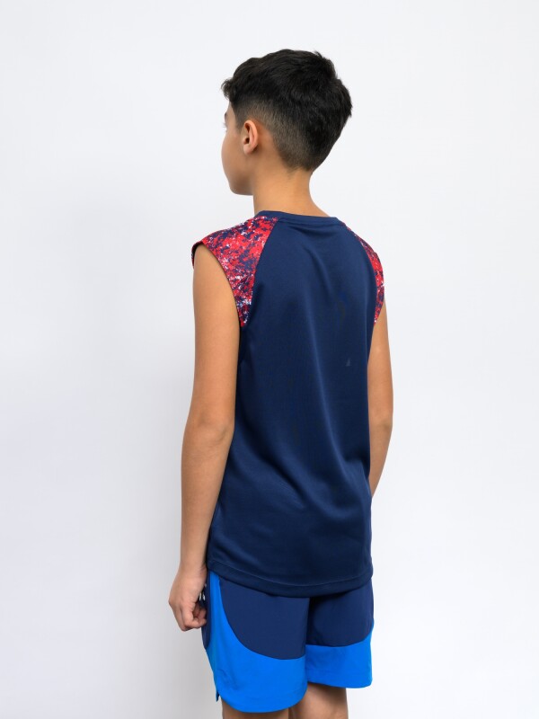 MUSCULOSA PRO TRAINING ACTIVE Nacional Junior Azul Marino