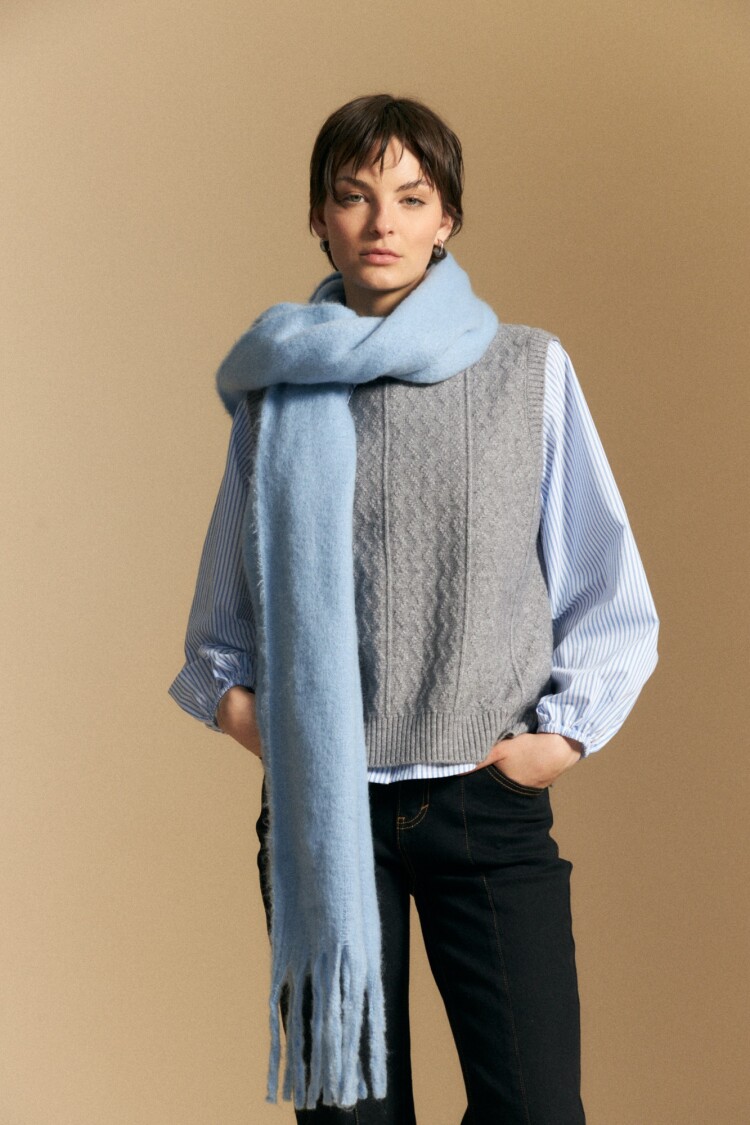 CHALECO FEIRA Gris Melange