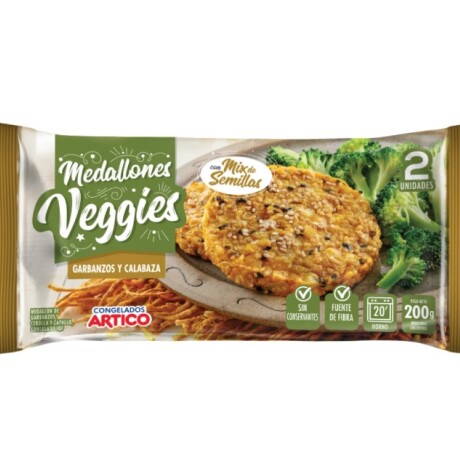 Medallón veggie 2 uds garbanzo y calabaza Medallón veggie 2 uds garbanzo y calabaza