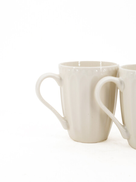 TAZA BLANCA LISTRAS SET X2 BLANCO (V)