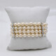 Pulsera Perlas De Cultivo Con Broche En Oro Blanco, Brillantes Y Esmeraldas Pulsera Perlas De Cultivo Con Broche En Oro Blanco, Brillantes Y Esmeraldas