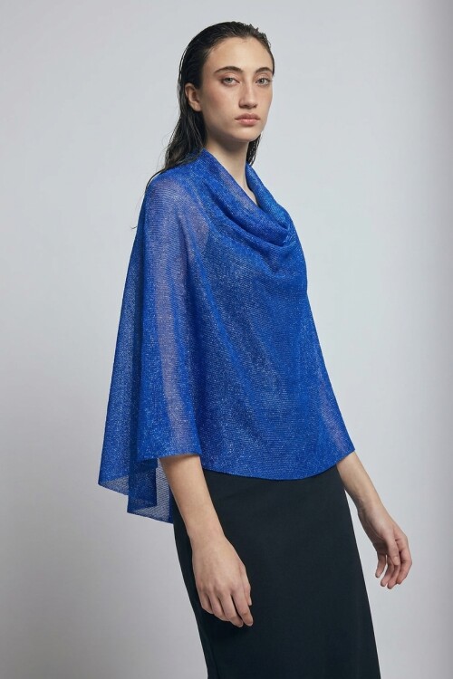 Capa lurex party azul