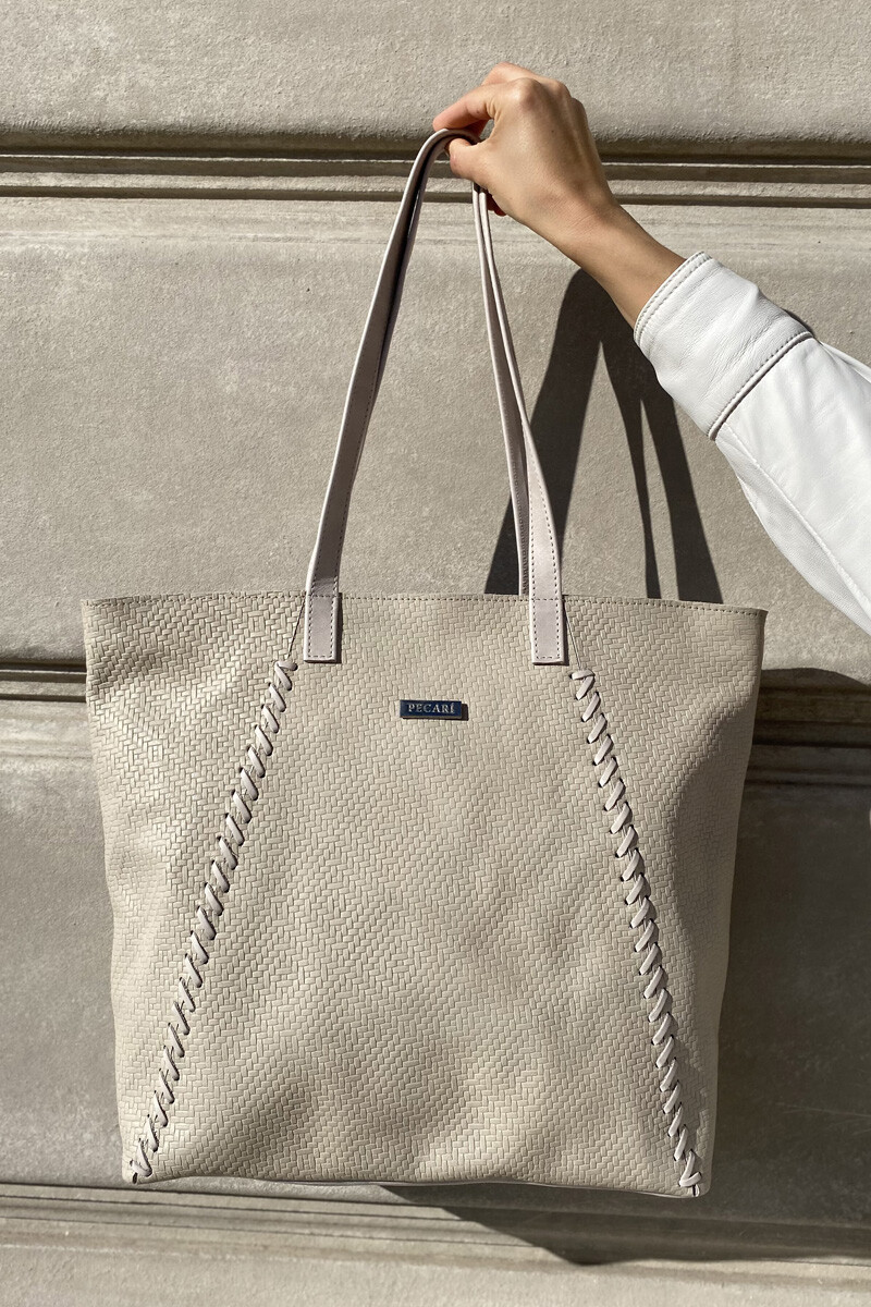 Bolso Sur Natural Esterillado