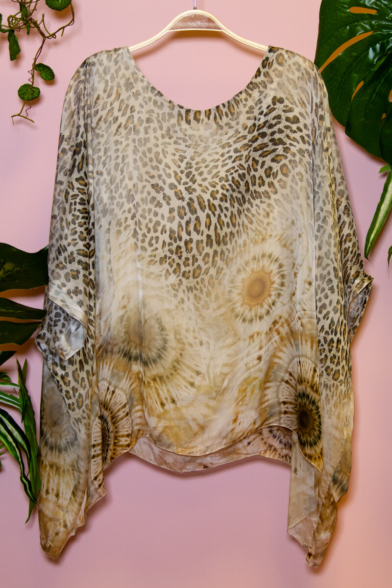 Blusa de seda - Animal Print 